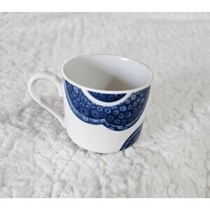 Nuage Toscany Espresso Coffee Mug Tea Cup White & Blue 2" Fine China Japan